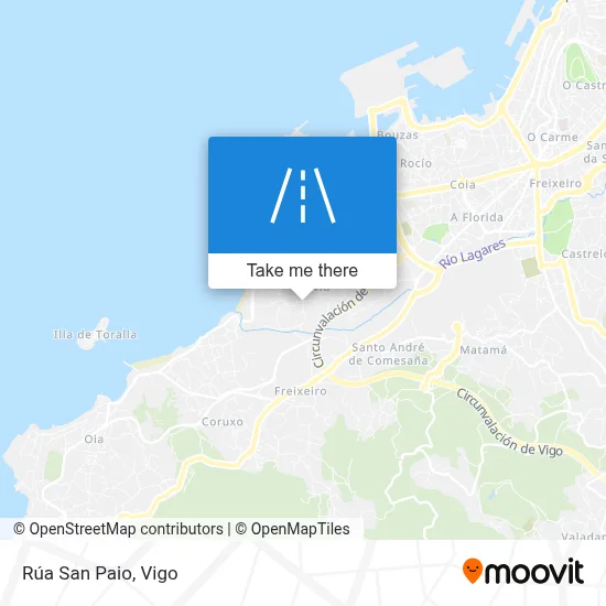 Rúa San Paio map