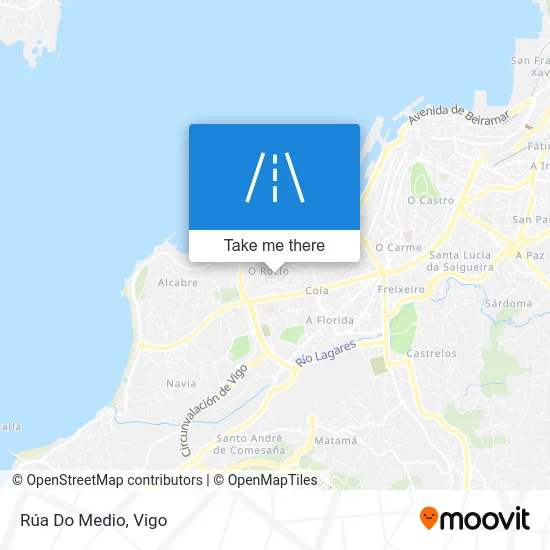 Rúa Do Medio map