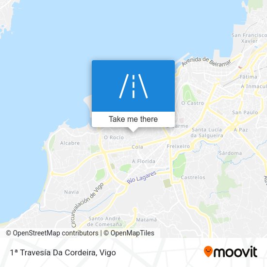 1ª Travesía Da Cordeira map