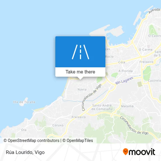 Rúa Lourido map