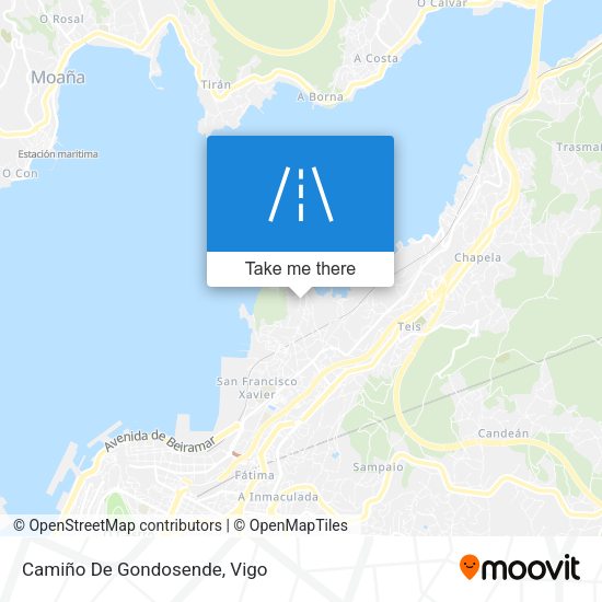 Camiño De Gondosende map