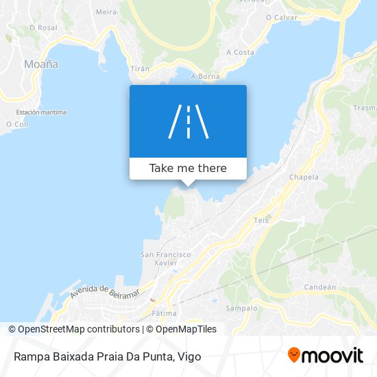 mapa Rampa Baixada Praia Da Punta