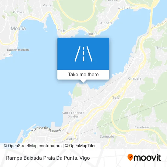 Rampa Baixada Praia Da Punta map