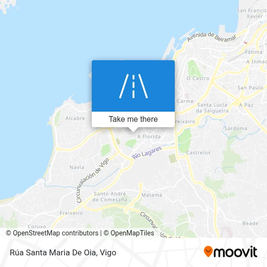 Rúa Santa Maria De Oia map