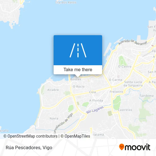 Rúa Pescadores map