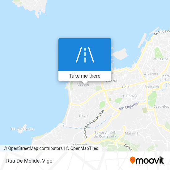 Rúa De Melide map