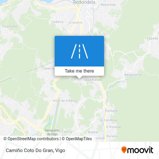 Camiño Coto Do Gran map