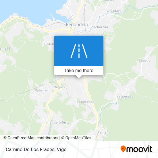 Camiño De Los Frades map