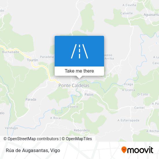 Rúa de Augasantas map