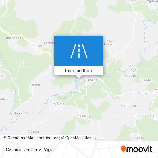 Camiño da Ceña map