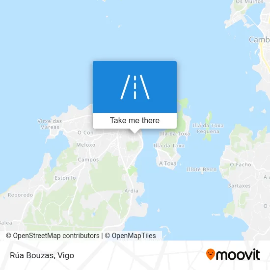 Rúa Bouzas map