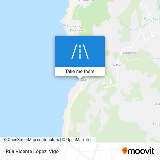 Rúa Vicente López map