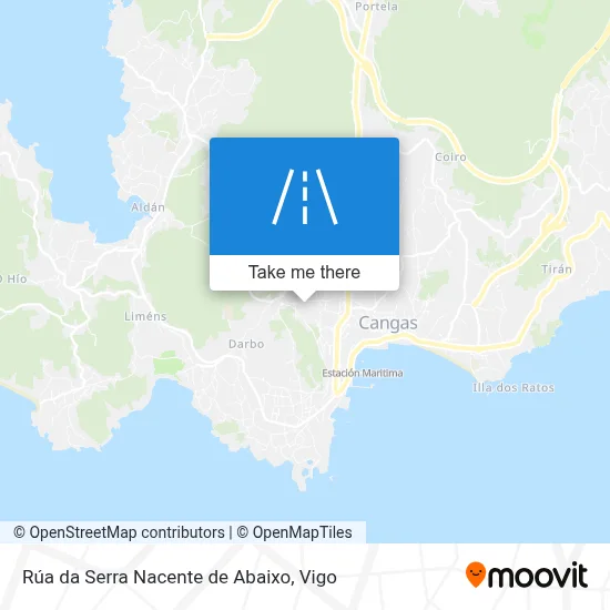 Rúa da Serra Nacente de Abaixo map