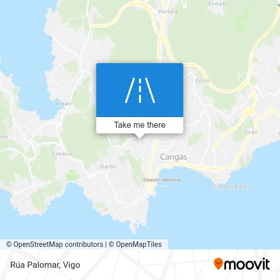 Rúa Palomar map