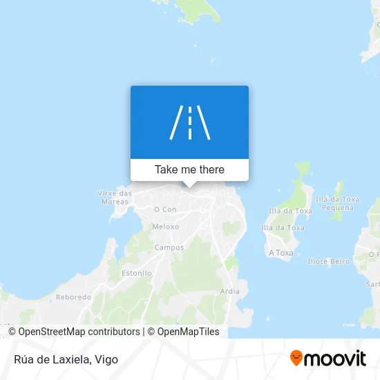 Rúa de Laxiela map