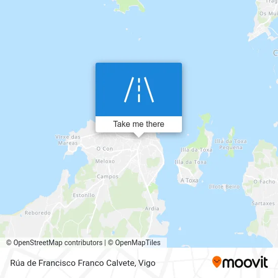 Rúa de Francisco Franco Calvete map
