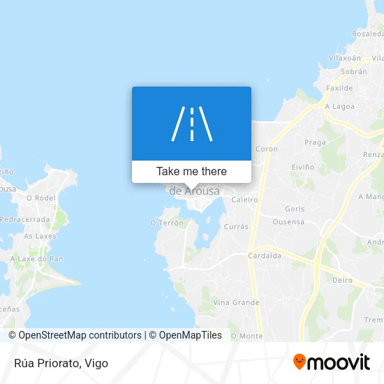 Rúa Priorato map