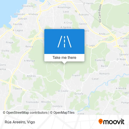 Rúa Areeiro map