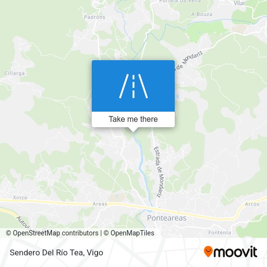 Sendero Del Río Tea map