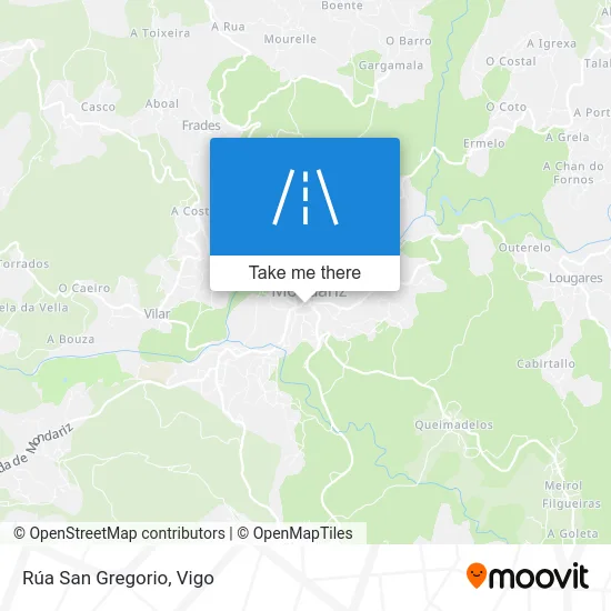 Rúa San Gregorio map