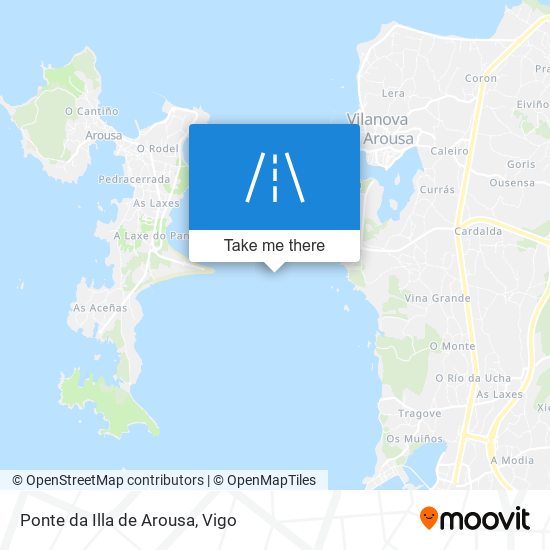 Ponte da Illa de Arousa map