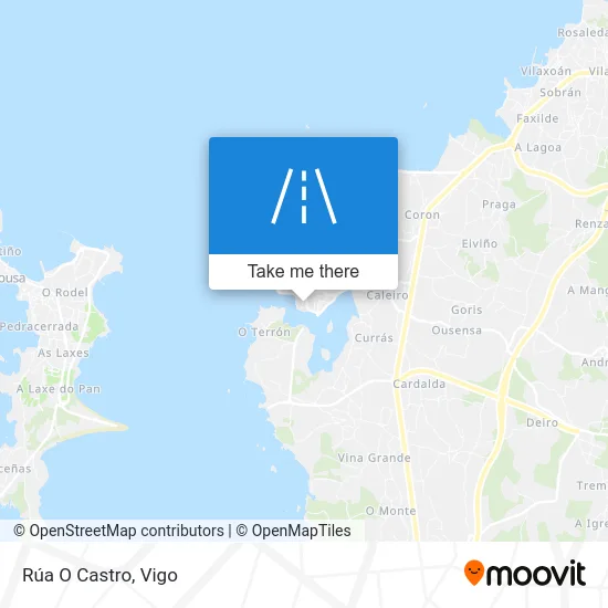 Rúa O Castro map