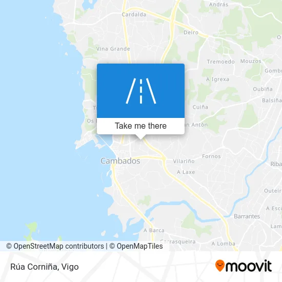 Rúa Corniña map