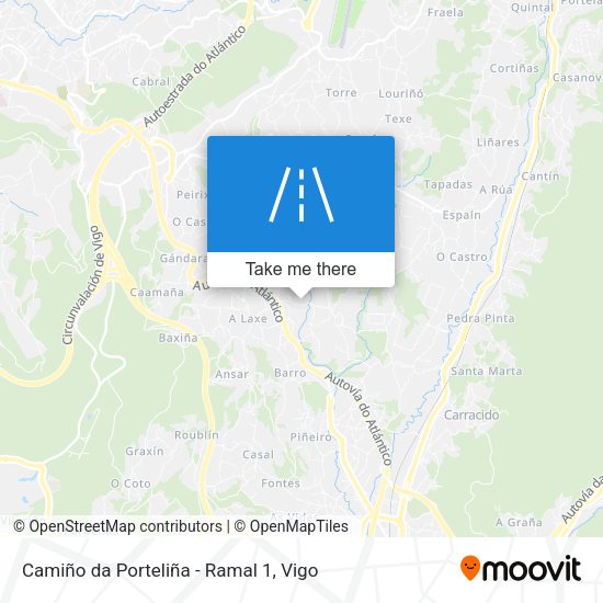 Camiño da Porteliña - Ramal 1 map