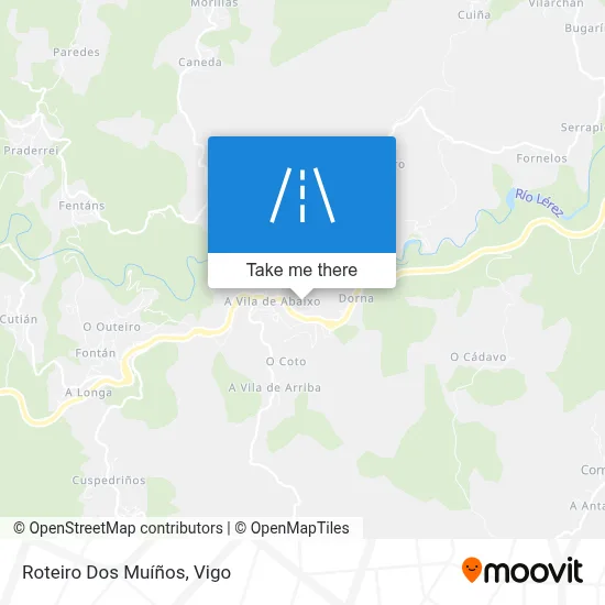 Roteiro Dos Muíños map