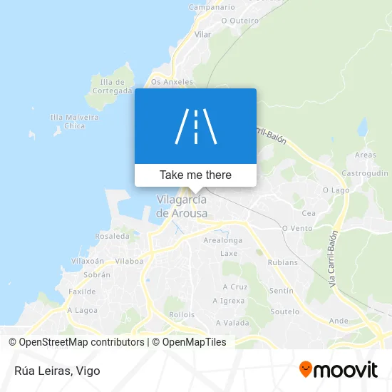 Rúa Leiras map