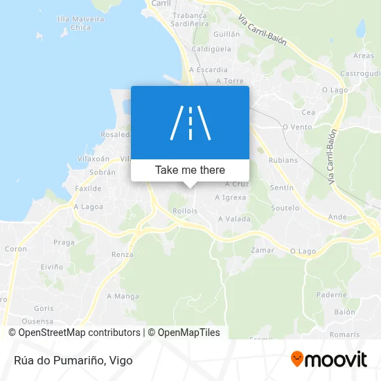Rúa do Pumariño map