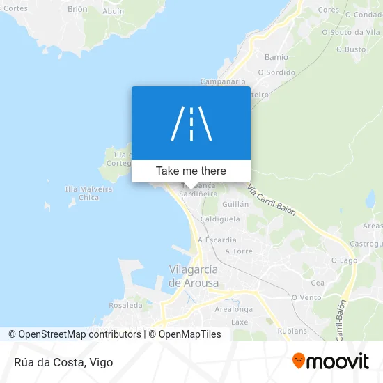Rúa da Costa map