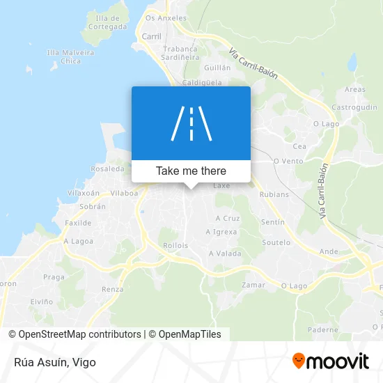 Rúa Asuín map