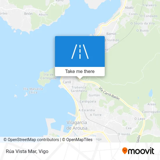 Rúa Vista Mar map