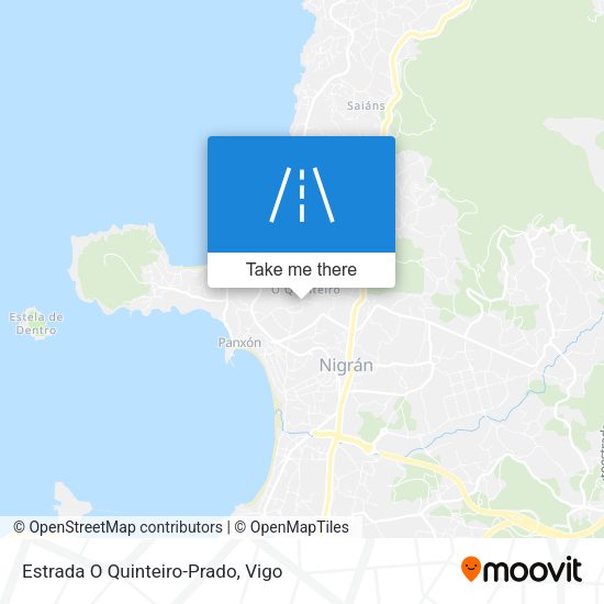 Estrada O Quinteiro-Prado map