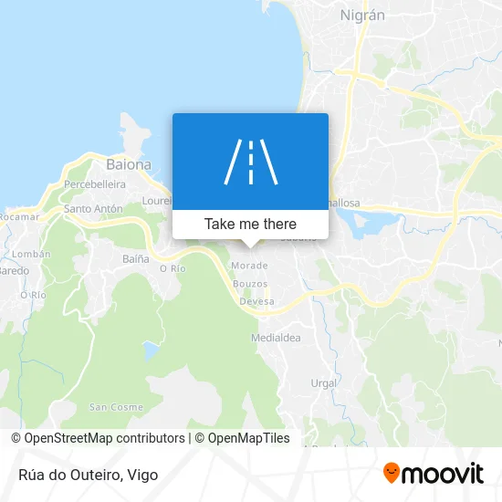 Rúa do Outeiro map