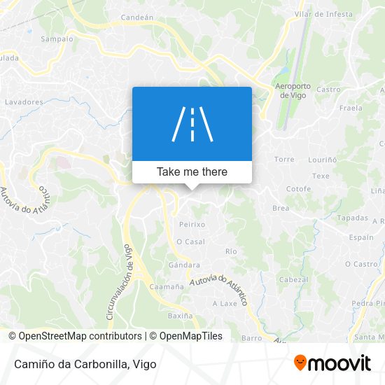 Camiño da Carbonilla map