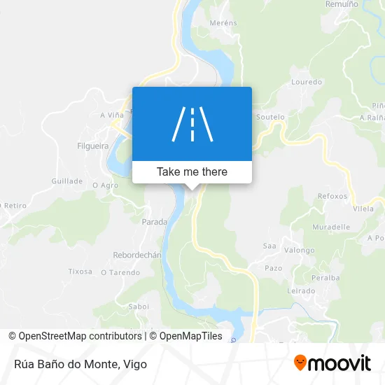 Rúa Baño do Monte map