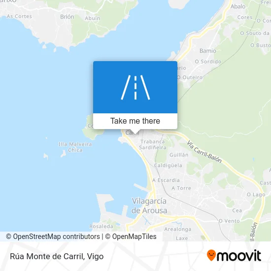 Rúa Monte de Carril map