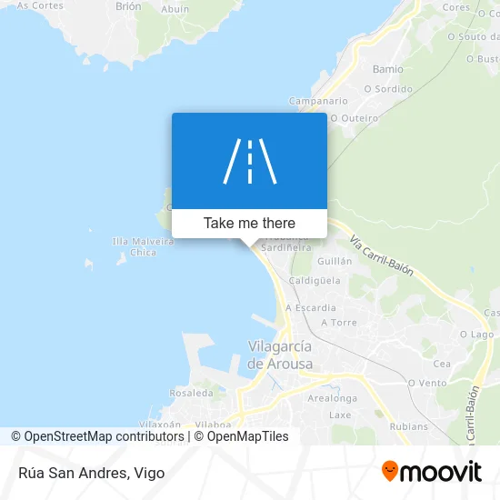 Rúa San Andres map