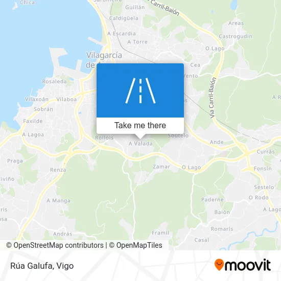 Rúa Galufa map