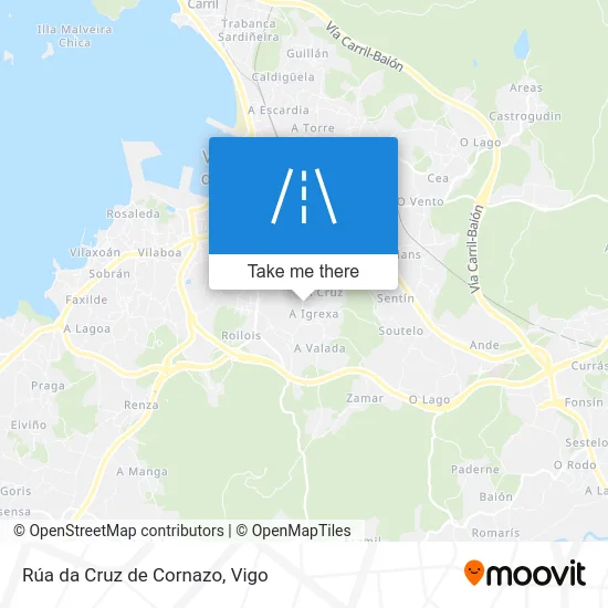 Rúa da Cruz de Cornazo map