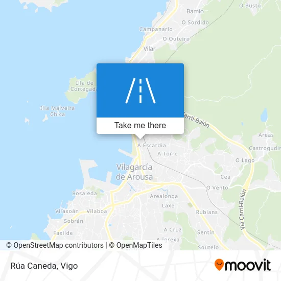 Rúa Caneda map
