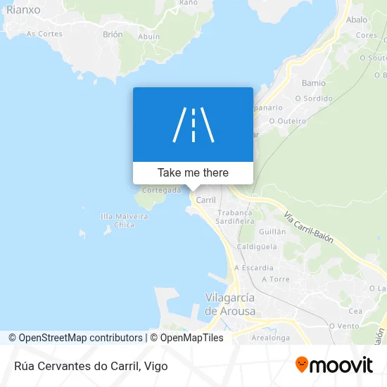 Rúa Cervantes do Carril map