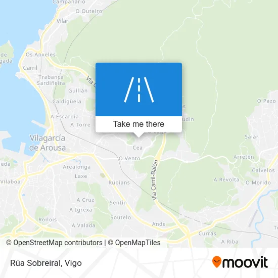 Rúa Sobreiral map