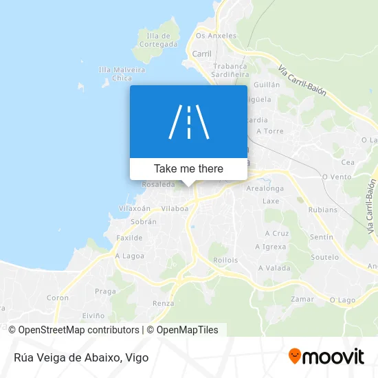 Rúa Veiga de Abaixo map