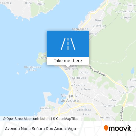 mapa Avenida Nosa Señora Dos Anxos