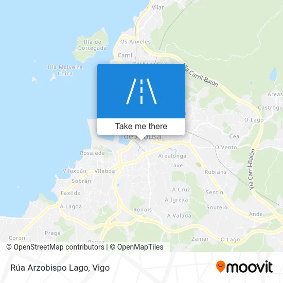 Rúa Arzobispo Lago map