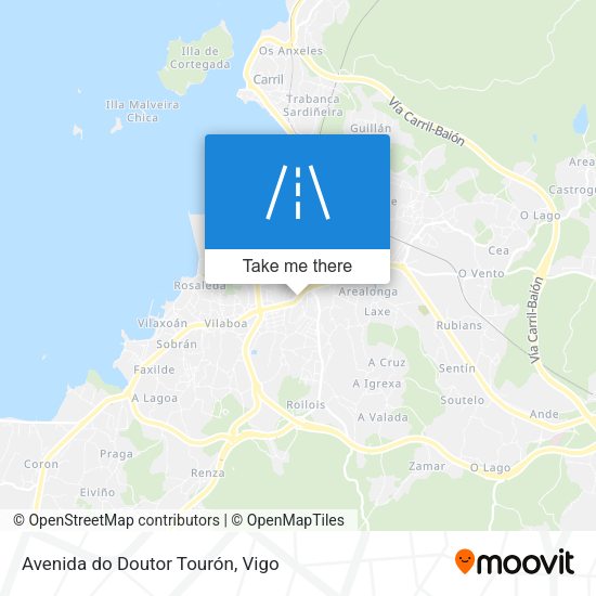 Avenida do Doutor Tourón map