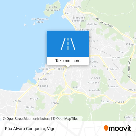 Rúa Álvaro Cunqueiro map